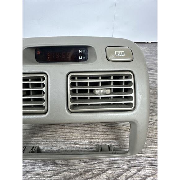 1998-2002 Toyota Corolla Center Dash Air Vents Radio Bezel Clock Trim OEM. - Picture 3 of 10
